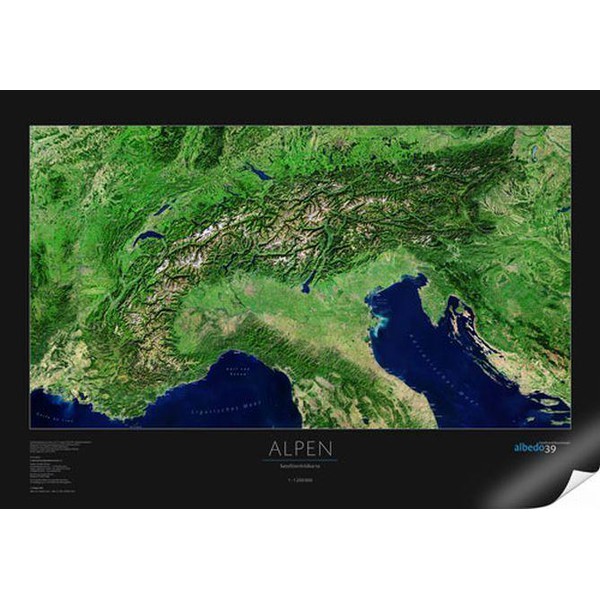 albedo 39 Mapa regional Alpes