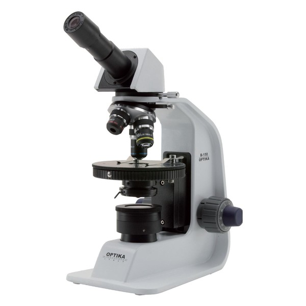 Optika Microscópio B-150POL-M, monocular, polarizador, LED