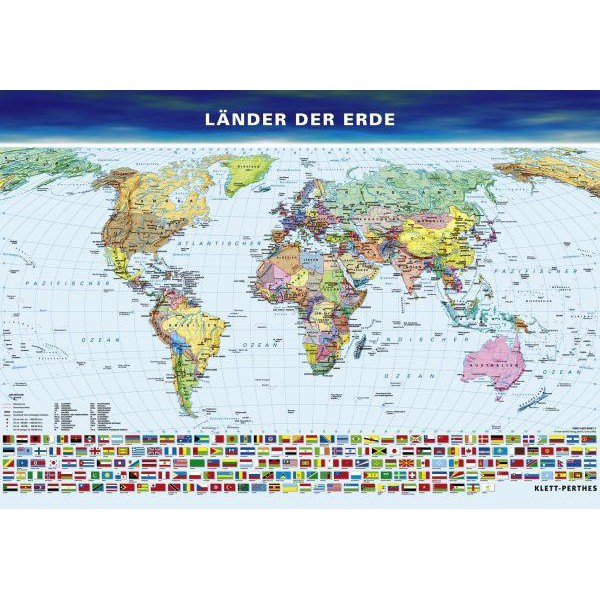Klett-Perthes Verlag Mapa mundial Os países da Terra