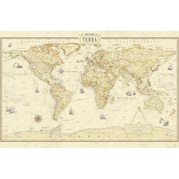 Terra by Columbus Renaissance mapa do mundo