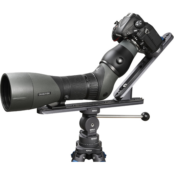 Novoflex Suporte de câmara QPL-SCOPE A digiscoping support for angled eyepiece spotting scopes