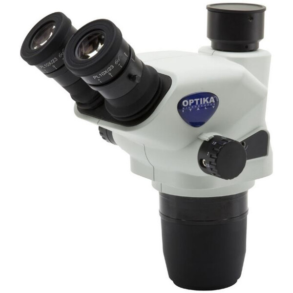 Optika Cabeça estereoscópica SZO-T, trino, 6.7x-45x, w.d. 110 mm, Ø 23mm, click stop