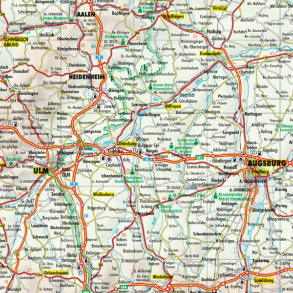 Bacher Verlag Mapa da Alemanha 1:500.000