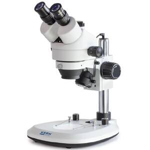 Kern Microscópio estéreo zoom OZL 463, Bino, Greenough, 0,7-4,5x, HWF10x20, 3W LED