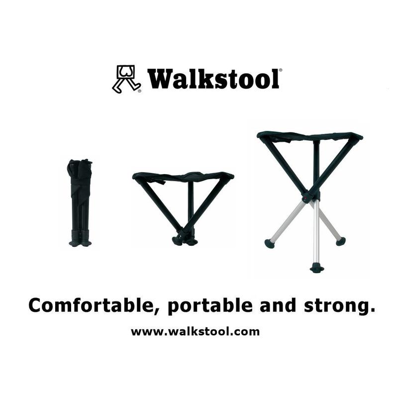 Walkstool Assento portátil Comfort 55 preto