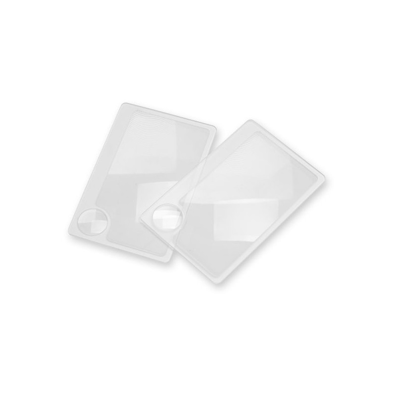 Carson Lupa Wallet Twin Pack pacote de 2 lentes de aumento planas