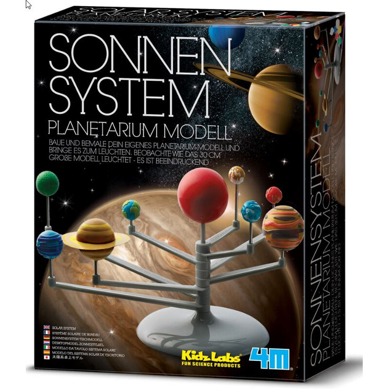 HCM Kinzel Kit sortimento conjunto para montar planetário do Sistema Solar - luminoso