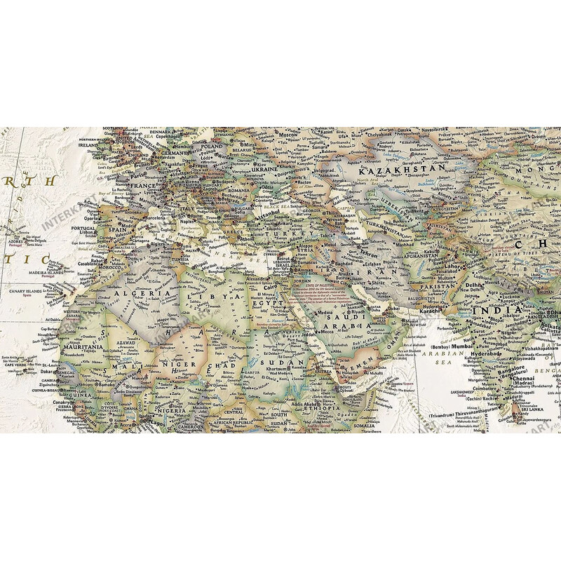 National Geographic Mapa mundial Executive (117x76cm)