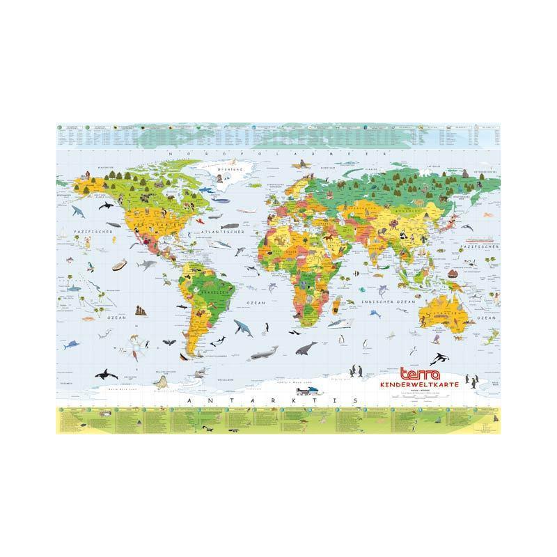 Columbus Terra Mapa mundial infantil