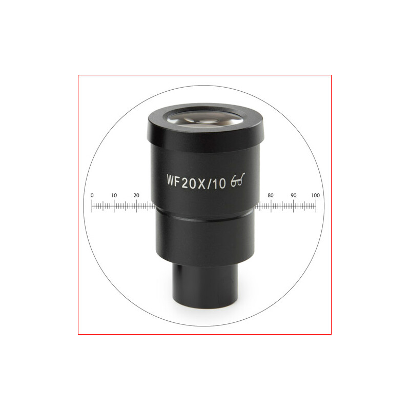 Euromex Ocular de medição HWF 20x/10 mm Okular mit Mikrometer, SB.6020-M (StereoBlue)