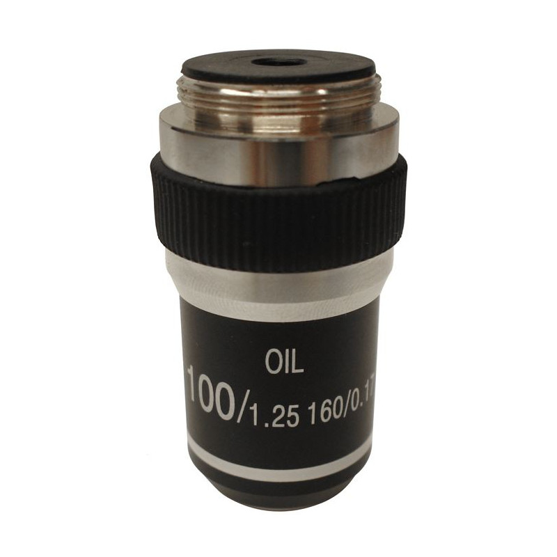 Optika objetivo 100X/1.25" (oil-immersion), high contrast microscope objective, M-143