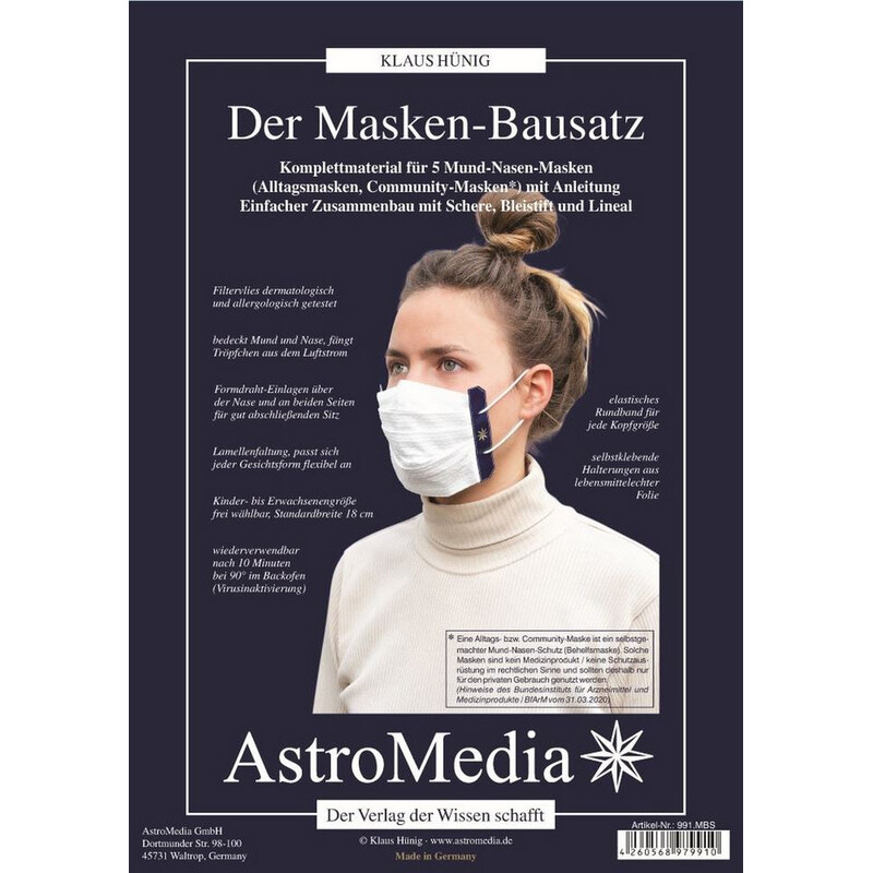 AstroMedia Kit de mascaras faciais - 5 peças