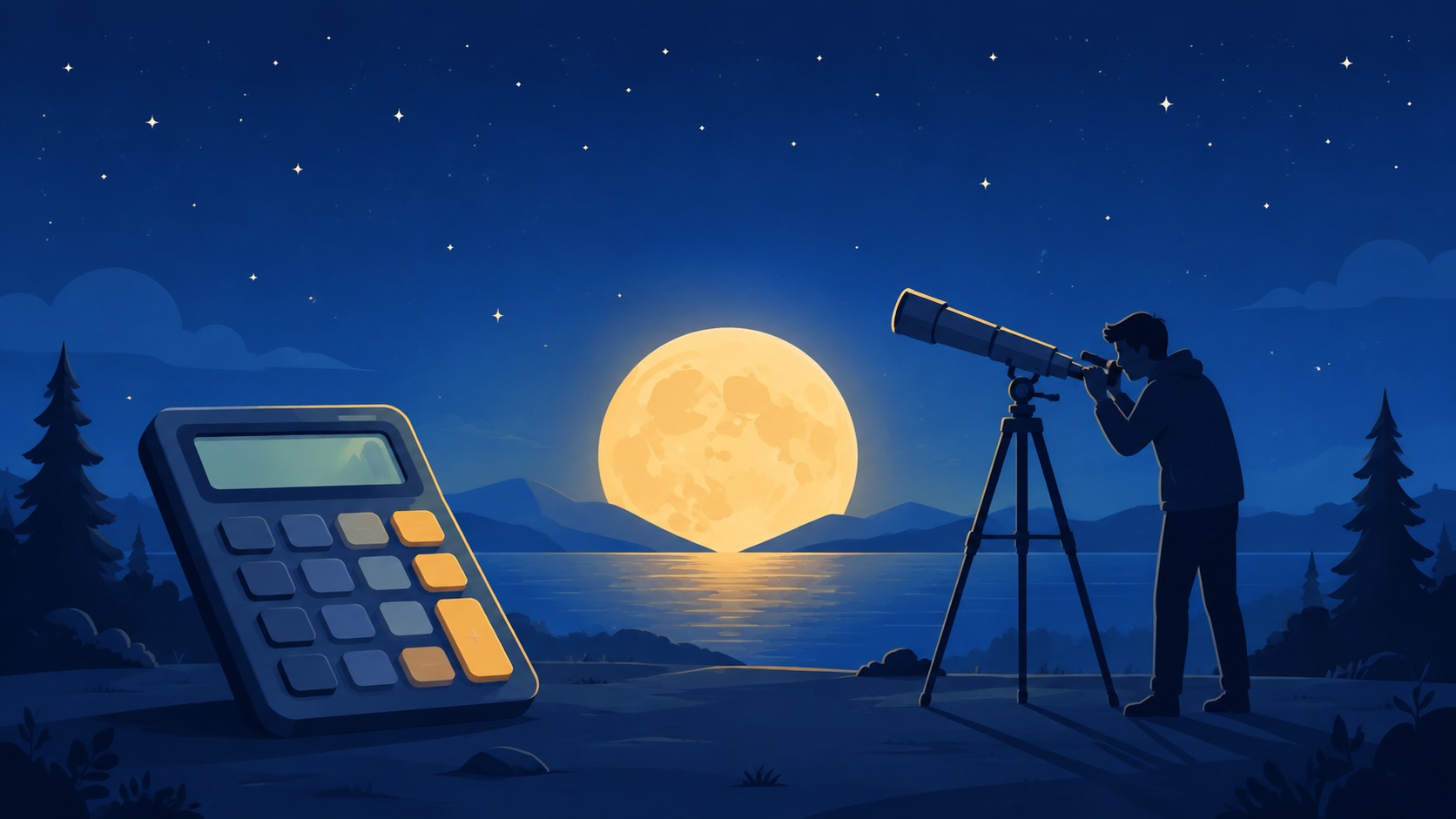 Telescópio e Calculadora Lunar: As oculares certas e a melhor altura para observar