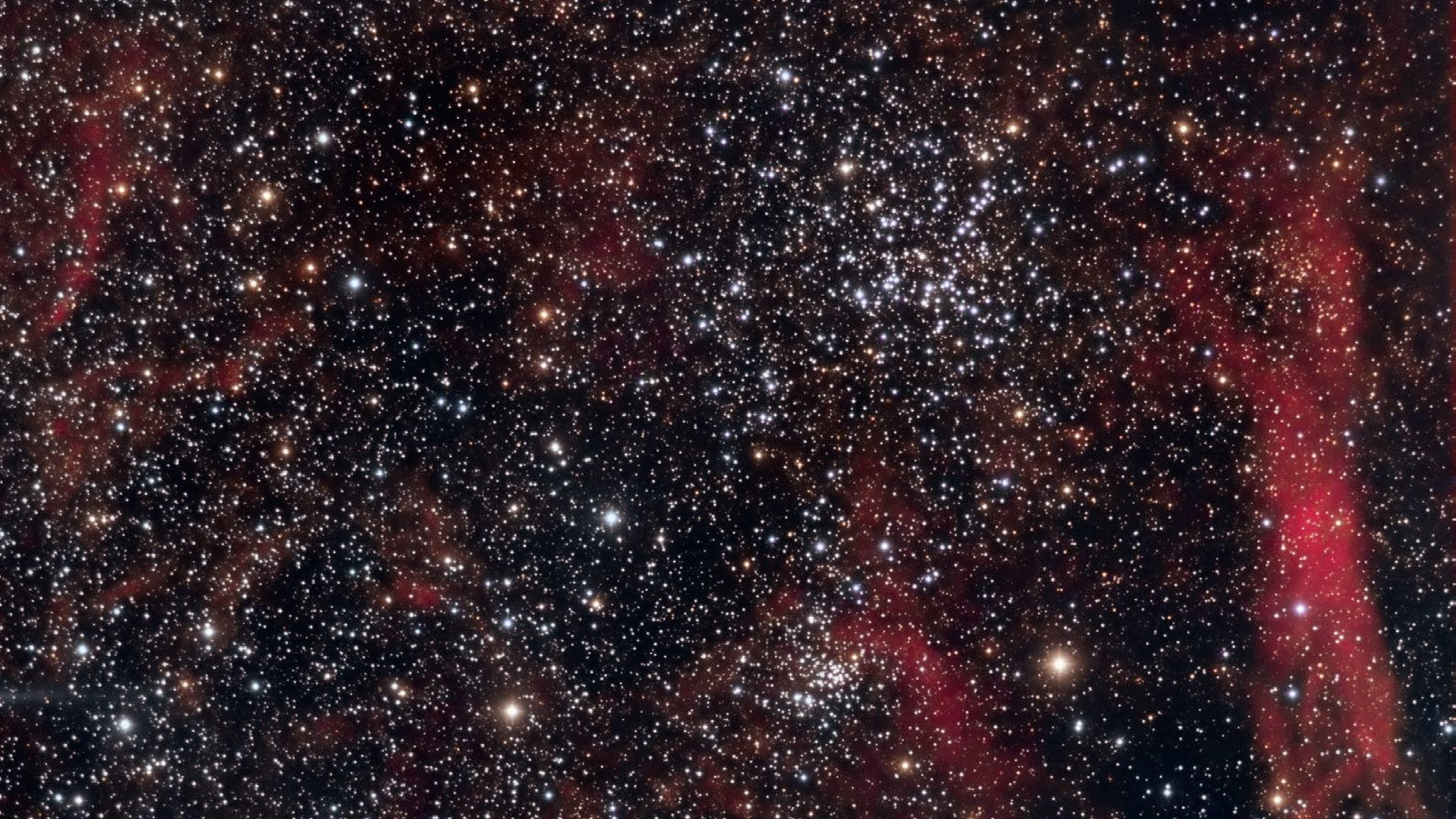 M38 com o vizinho NGC 1907. Bernd Weinzierl 