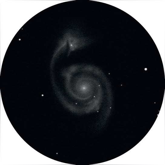 Desenho da M51. Peter Kiss
