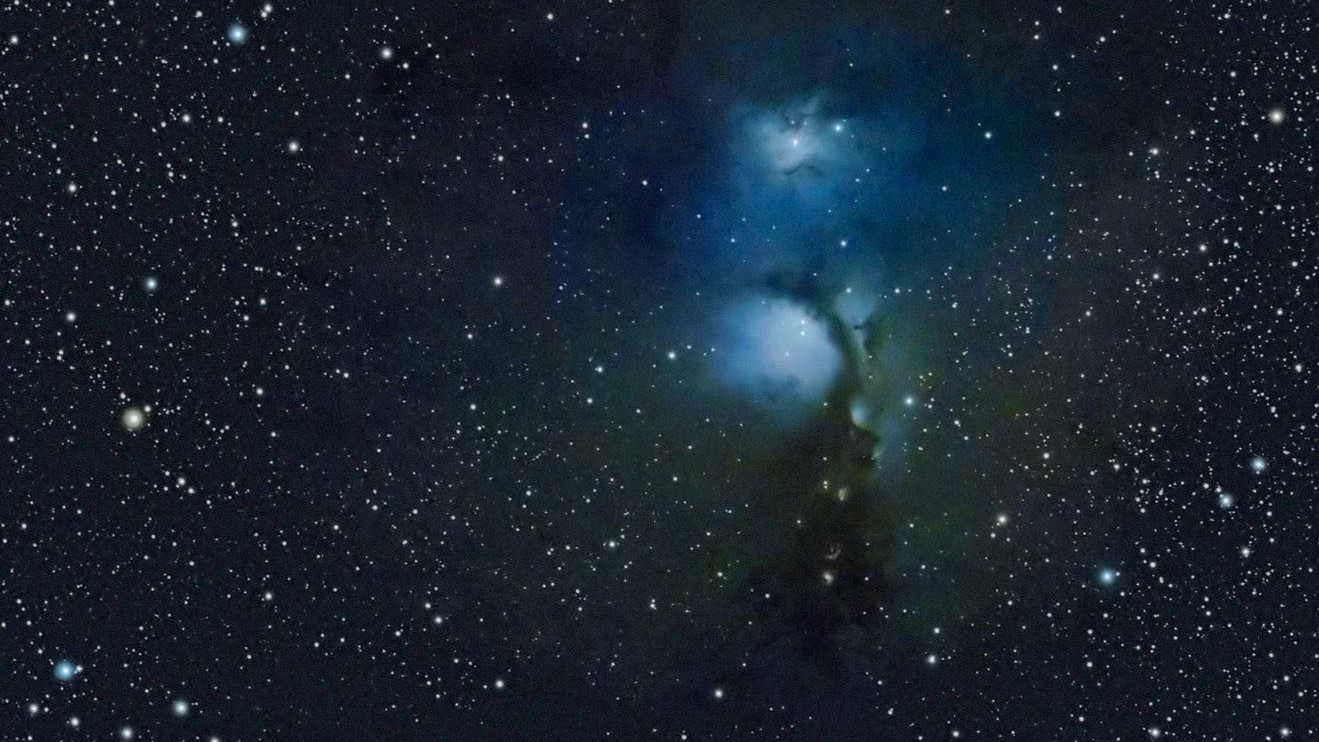 A nebulosa de reflexão M 78 na constelação Oríon. Horst Ziegler / CCD Guide 