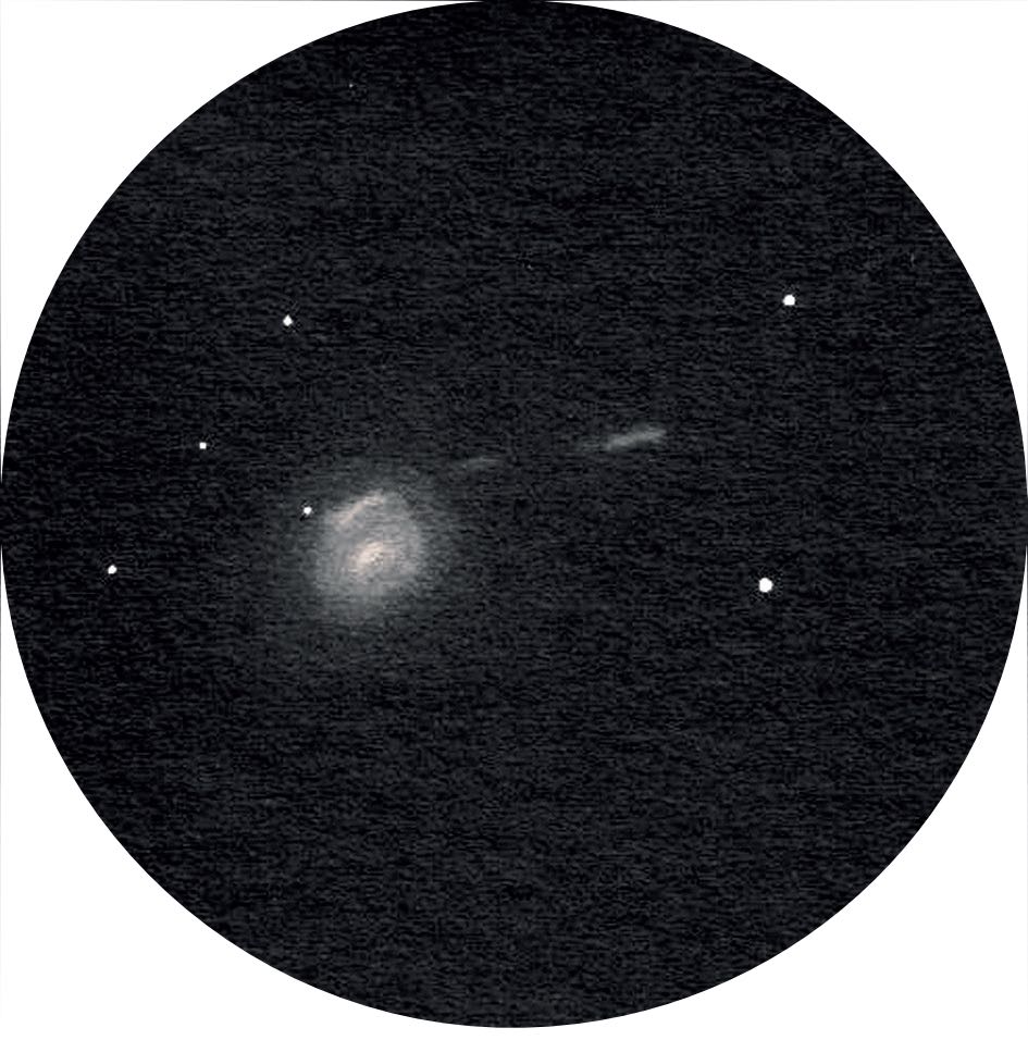 Desenho de NGC 772 e NGC 770 com um newtoniano de 20 polegadas com uma ampliação de 434×. Uwe Glahn 