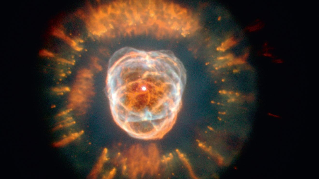 O telescópio espacial Hubble revela o esplendor da nebulosa planetária. 