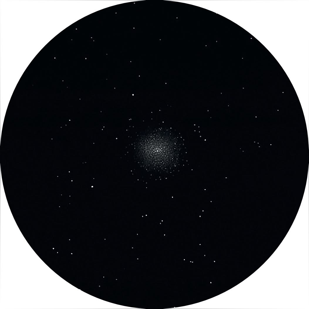Desenho do enxame globular M 15. Oliver Stein 