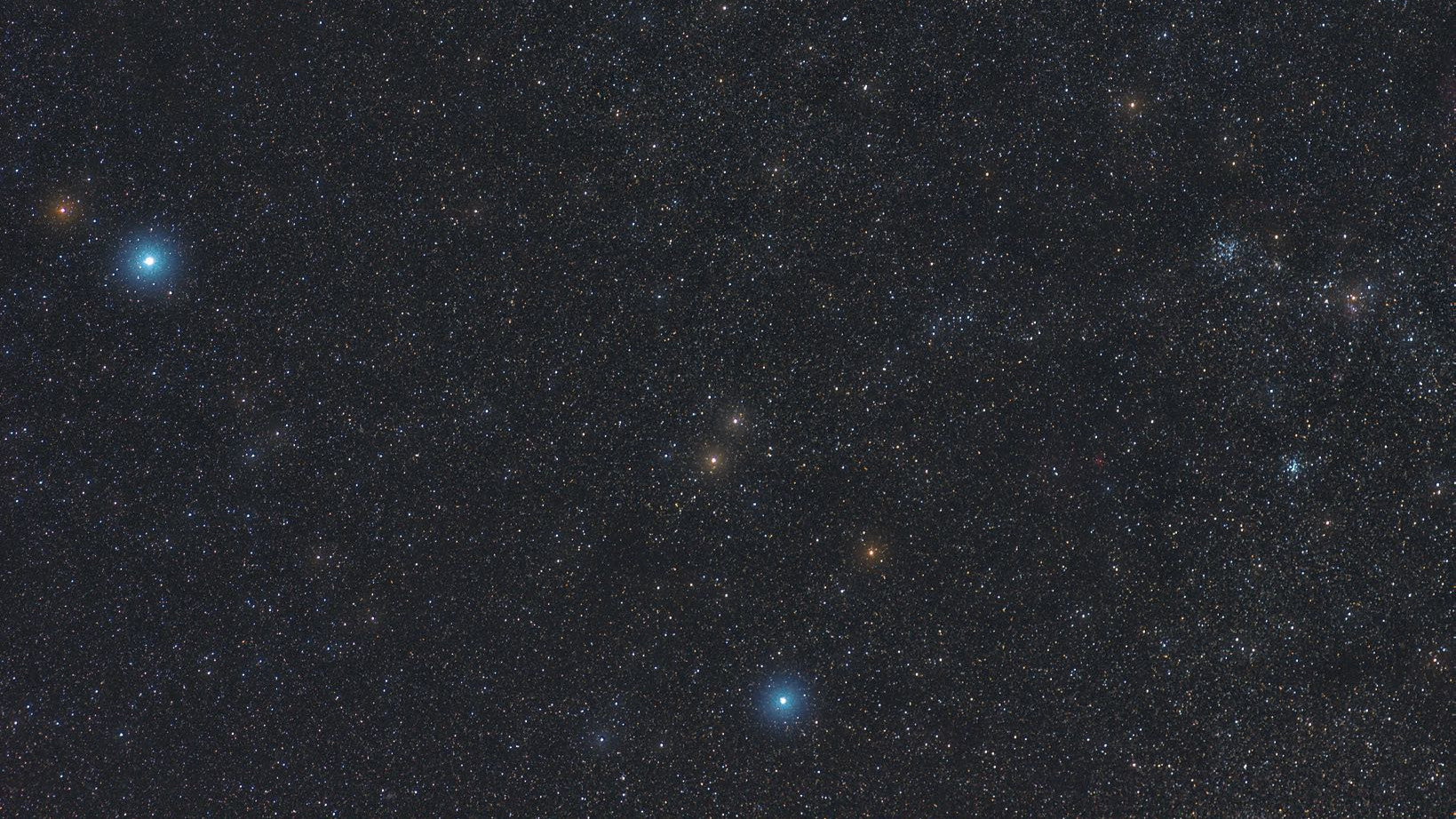A constelação Auriga é a casa de muitos aglomerados estelares impressionantes. Marcus Degenkolbe 