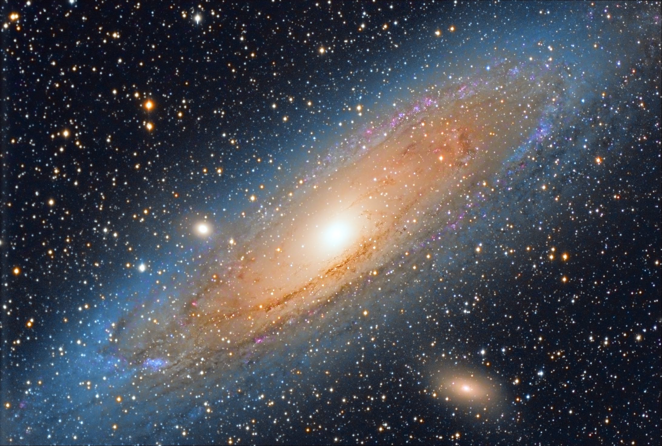 Galáxia Andrómeda M31, fotografia: Carlos Malagón