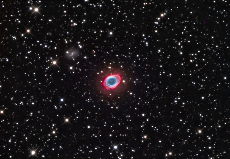 A belíssima Nebulosa do Anel, fotografia: Carlos Malagón 