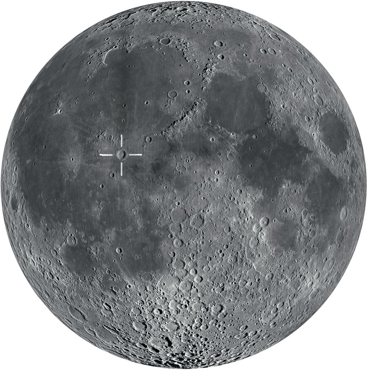 Copérnico pode ser encontrada perto do centro da lua. A melhor altura para observá-la é após o primeiro trimestre, até pouco antes da lua cheia.