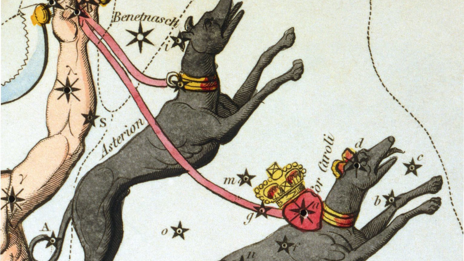 Um antigo Pastor tornou-se num Boieiro, libertando os seus Cães de Caça Asterion e Chara na Ursa Maior.