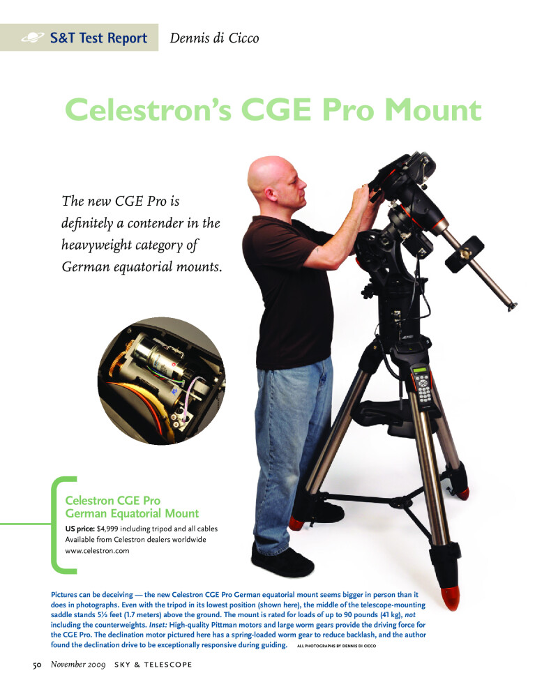 Celestron CGE Pro Mount 