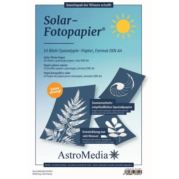 AstroMedia Kit sortimento Das Solar-Fotopapier DIN A4 10 Stück