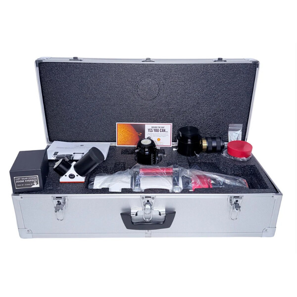 Lunt Solar Systems Telescópio solar ST 80/560 LS80MT Ha B1800 PT DS Premium Kit