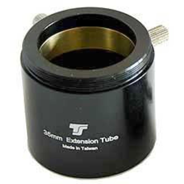 TS Optics Adaptador de T2 para 1,25", rosca sobreposta T2, comprimento de 35mm