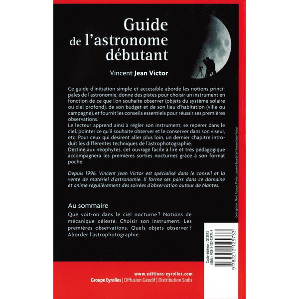 Eyrolles Livro Guia do astrônomo debutante (francês)