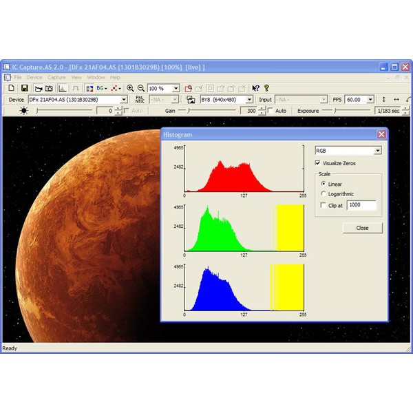 The Imaging Source DBK 21AU04.AS Câmera colorida, USB