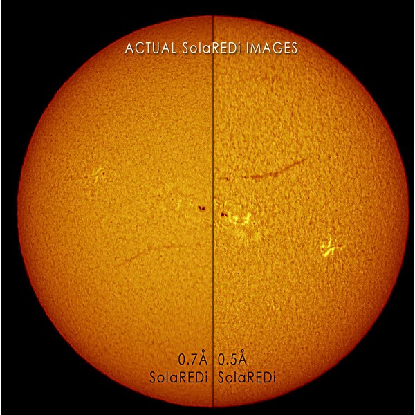 DayStar ST 60/1375 0.7Å SolaREDi Alpha Hepta Odyssey tubo ótico