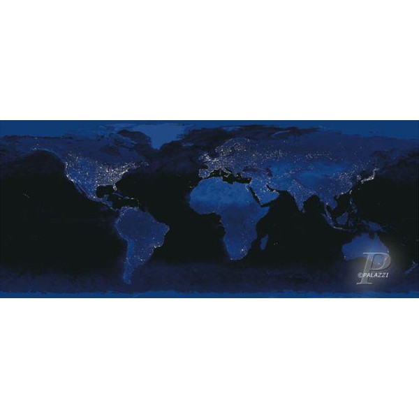 Palazzi Verlag Poster Terra à Noite impressão em tela