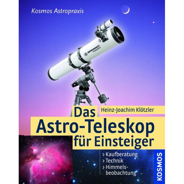 Kosmos Verlag Livro O telescópio astronômico para iniciantes
