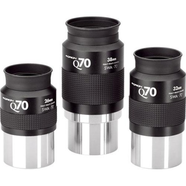 Orion Q70 conjunto de 3 oculares (26mm, 32mm, 38mm)