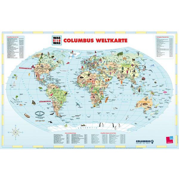 Columbus Globos para crianças WAS IST WAS Globo Colombo "Planeta Terra"