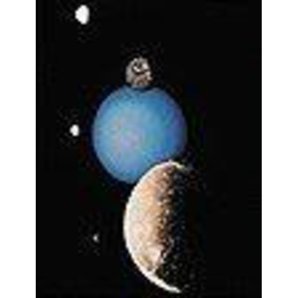 Poster Urano com luas