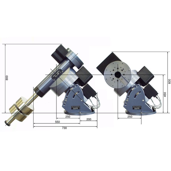 10 Micron Montagem GM 4000 QCI, versão estacionária