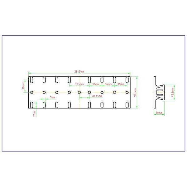 William Optics Placa de cauda de andorinha estilo Vixen , versão longa