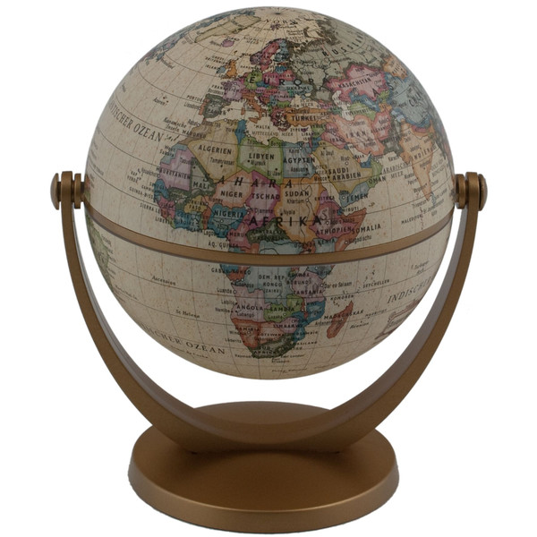Stellanova Mini-globo Globo terrestre rotativo e giratório 891044 com teste de QI, design antigo