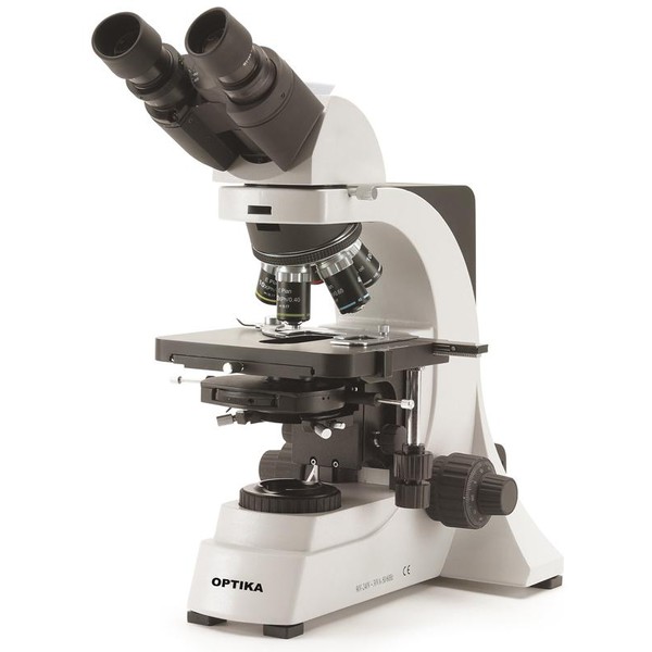 Optika Microscópio B-600Biph, 100 - 1000x, binocular, objetivas acromáticas planas de contraste de fase IOS