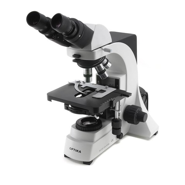 Optika Microscópio B-600Bph, 100 - 1000x, binocular, objetivas acromáticas planas de contraste de fase