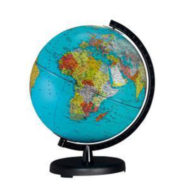 Columbus Globo para crianças Terra preto 26cm