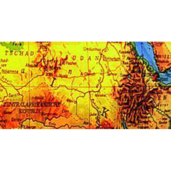 Columbus Globo para crianças Terra preto 26cm