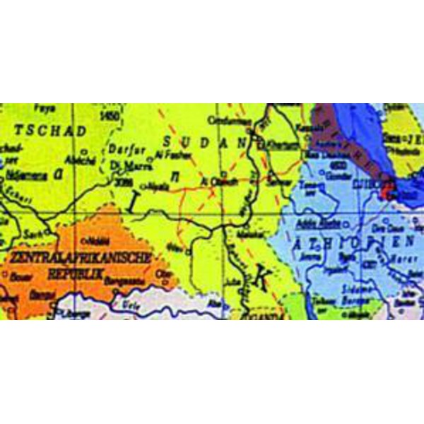 Columbus Globo para crianças Terra preto 26cm