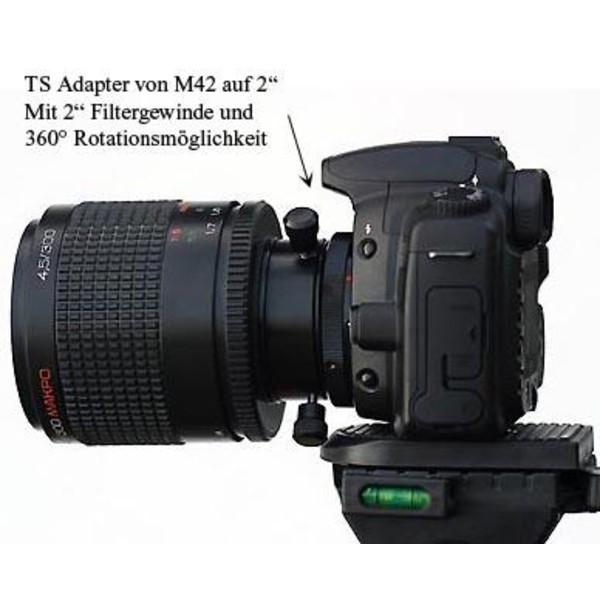 TS Optics Rotador Sistema de rotação T2 (interior no lado do telescópio) para T2 (externo no lado da câmera)