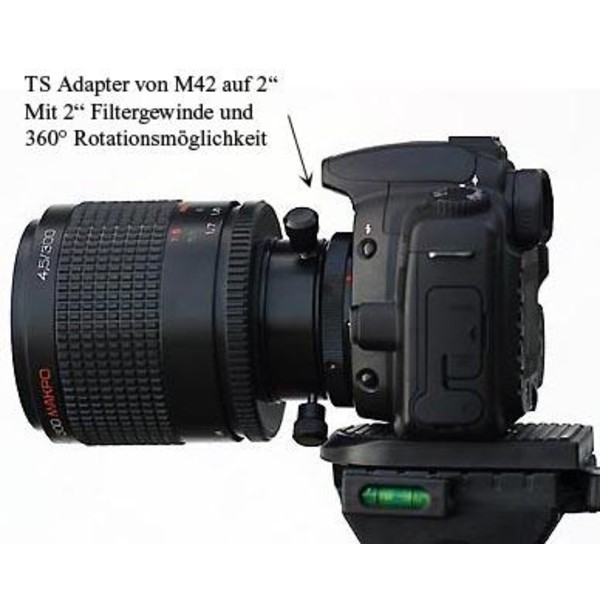 TS Optics Sistema de rotação M42x1 (interior no lado do telescópio) para T2 (externo no lado da câmera)